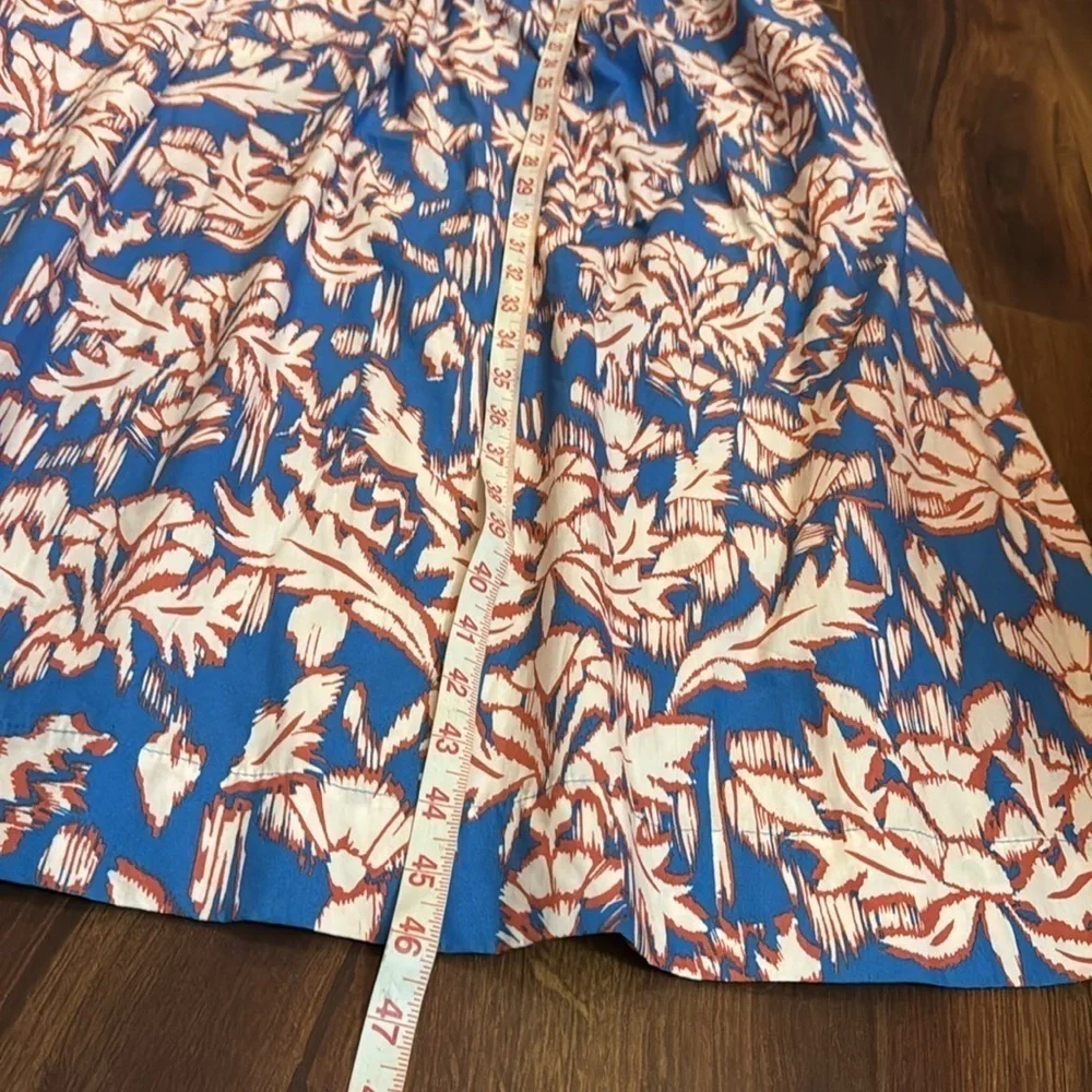 🍁SALE🍁MAEVE Anthropologie Printed Flutter-Sleeve Babydoll Floral Midi Dress XS - Picture 7 of 7